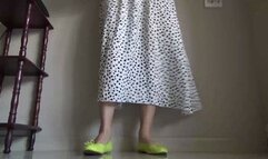 tease while squatting a