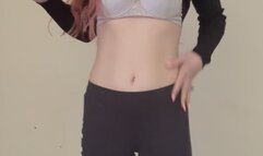 Slutty British chav smokes