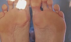 Clear chair and my massive feet