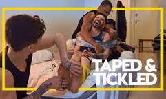 Taped Together and Tickled Mercilessly (1080p) Gay Bondage - Gay Domination - Tickling - Foot Fetish - BDSM