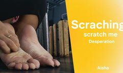 Desperate Aisha scratching her feet (8)