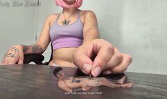 Giantess Jerk off domination for a tiny man captured 2