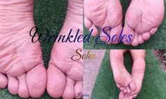 Beautiful wrinkled soles on the feet of a goddess (3)