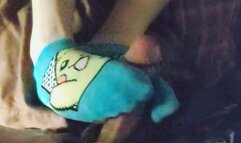 Sexy Pokemon Ankle Sockjob Sock Footjob - Hello Kitty Sock Handjob & Cum