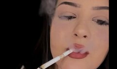 Slim cigarette & dangling