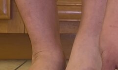 Giantess clipping her grown out toe nails barefeet. Stepping on nail clipping makes them get stuck on goddess wrinkles soles. Toe wiggles makes them fall right off her pink feet.