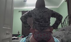 Silky smother kisses panty straddle