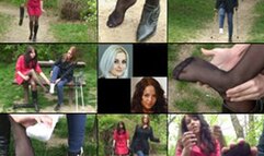 Vanessa and Hillary - Inconvenient Sprains, Hopping and Crutching (in HD 1920 X1080)