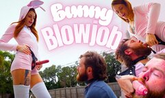 Bunny Blowjob - Goddess Jasper Reed Cuck Training Strap-On BJ