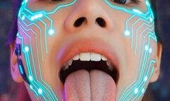 Mouth and tongue fetish episode 1, Ai animation