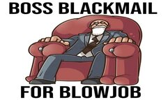 Boss Blackmail For Blowjob