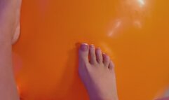 High Arched feet dominate & deflate 3 hopper balls