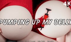 Pumping Up My Belly - 4K - The Goddess Clue, Inflating My Belly For The First Time, Multiple Pumps To Inflate My Bubble Balloon Belly, Playful Tummy Touching, Inflation Fetish, Slow Growth Process, Moaning, Giggling, Panting, Testing Out My New Prop