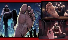 Goth Princess Giantess Feet Crush & Worship - Anime Giantess POV