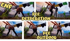 PEE DESPERATION - PEE OUTDOOR - ENF - BUTTCRACK