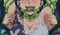 Helpless Japanese Girl Bound by Vines & Mercilessly Tickled by Sadistic Dryad - Girl on Girl Tickling