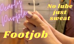 MFYT Pearly Poiple Pedicure Footjob number two No lube just sweat