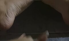 Solo fingering & squirting. Tanned brunette