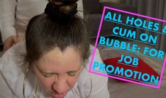 Cum on Bubble for Promotion: Use All Holes of Your Female Employee