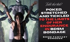 naughty hairy armpit Slave girl is poked and tickled hard in her boobs and belly and pits to the limit of her endurance in BDSM bondage by mechanical mistress