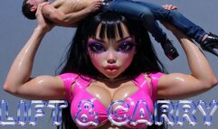 Shoulder Carry Domination: Powerful Lift, Parade & Hard Ride - Strong Mommy Hoists You Over Her Shoulder Like a Toy Then Pins & Rides You Raw After Parading You Helpless