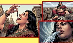 Curvy Indian Giantess Devours Her Tiny Devoted Followers - GIANTESS VORE POV