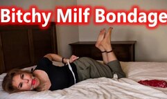 Bitchy Milf Bondage - Candle Boxxx Ballgagged, Ziptie And Rope Bound DID Struggling 1080