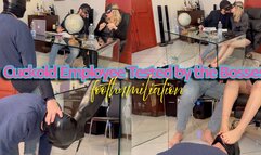 CUCKOLD_ Cuckold Employee Tested By The Bosses (Role Play, Double Foot Worship) SUB ENG