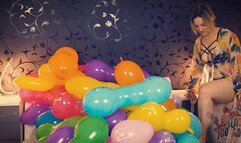 Maria Bite, Nail and Heel pops a lot of small figurine Balloons HD Version