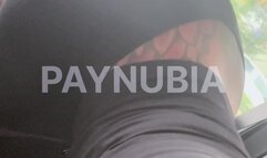 Gassy Ebony Goddess: Post-Gym Fart Car Humiliation & Soaked White Lace Panty Reveal