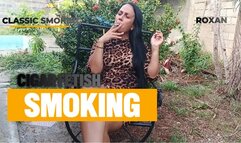 Smoking a cigarette while leaving high heels hanging (3)