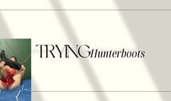trying take off hunter boots