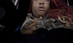 Watch me cum in the car