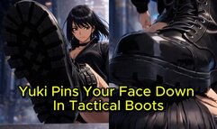 Tactical Boots Domination - Yuki Pins Your Face Down and You Can’t Look Away