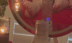 Beautiful Findom Feet Witchcraft Fantasy Candlelight