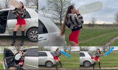 Popping and spitting session (custom video)