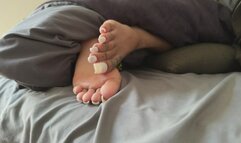 My freak foot fan worships my feet