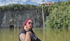 Fetish Alert: Goddess Lights Up with Majestic Fall Behind - SGL192