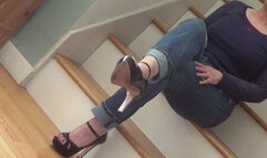 Dangling Black Heels - 2