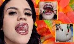 You Wish You Were A Worm: Swallow Whole Gummy Voring, Belly Play, Burping, Farting, Post Digestion Ft Raquel Roper