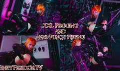 XXL Pegging and Anal Punch Fisting 4K ft Latex Mistress Vera Violette Maz Morbid