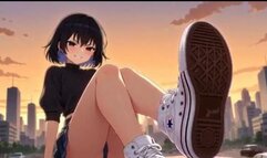 Giantess Hentai Growth Rampage: Massive Anime Goddess CONVERSE Crushes City in Ultimate Fetish Fantasy!
