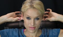 Brooke Pulling and Folding her Earlobes 2