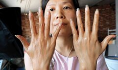 MARTINA's sexy arms and HAND FETISH