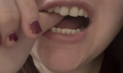 Biting My Own Fingers And Leaving Marks