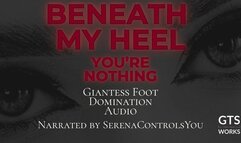 You’re Nothing - Giantess Sole Threat JOI - Cruel Humiliation - Tiny POV by GTS Works