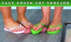 Goddess Amber & Miss Lucy - Stomping The Cum From Your Balls Under Our Dirty Flip Flops (239) - Five Clip Bundle - Cock Trample Face Trampling Crush CBT Shoejob - HUGE Discount!!!