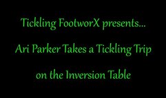 Ari Parker Takes a Tickling Trip on the Inversion Table