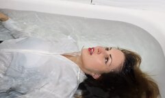 Office Outfit Wetlook – Fully Clothed Bath & Underwater Play (Short Version) 4K
