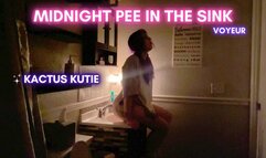 midnight pee in the sink